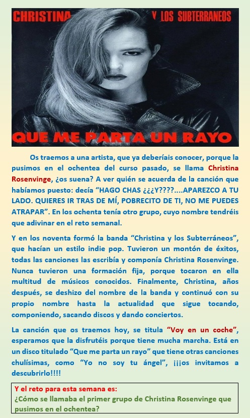 CRISTINA Y LOS SUBTERRÁNEOS