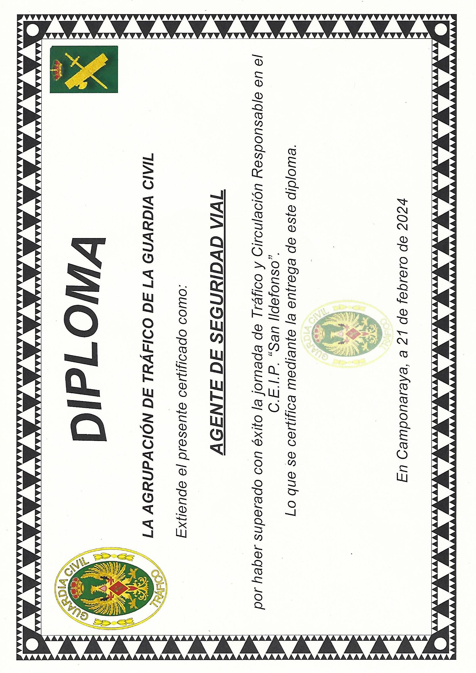 Diploma seguridad vial